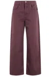Icon Denim Poppy Jeans In Burgundy