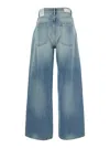 Icon Denim Poppy Blue Jeans With Medium Rise And Logo Patch On The Rear In Denim Woman In Blue