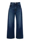 Icon Denim Poppy Blue Jeans With Medium Rise And Logo Patch On The Rear In Denim Woman In Blu