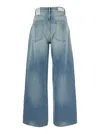 Icon Denim Poppy Blue Jeans With Medium Rise And Logo Patch On The Rear In Denim Woman