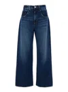 Icon Denim 'bea' Blue Jeans With Belt Loops And Logo Patch On The Rear In Blue