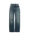 Icon Denim Denim Trousers With Belt Loops In Blue