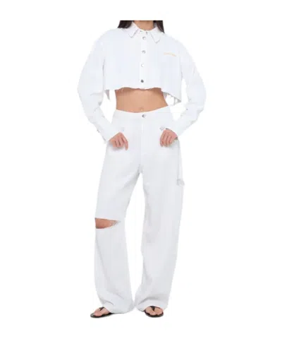Icon Denim Poppy Distressed Jeans In White