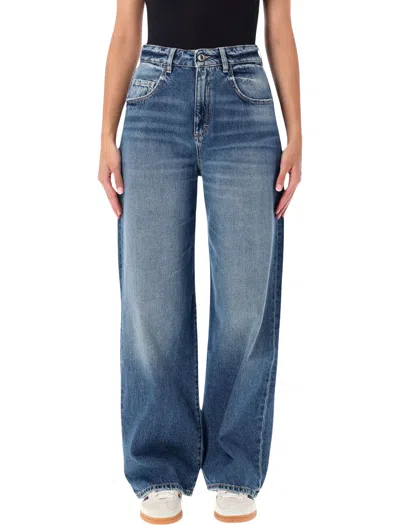 Icon Denim High-rise Wide-leg Jeans In Blue