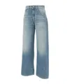 Icon Denim Poppy Blue Jeans With Medium Rise And Logo Patch On The Rear In Denim Woman