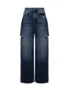 Icon Denim Poppy Jeans Cut-out Details In Dark Denim