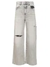 Icon Denim Poppy Wide Leg Jeans In Gray