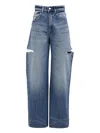 Icon Denim Poppy Tipped Trousers In Blue