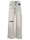 Icon Denim Poppy Wide Leg Jeans In Gray