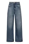 Icon Denim Straight Buttoned Jeans In Denim