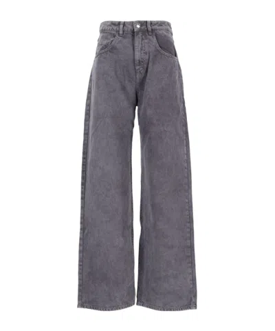 Icon Denim Poppy Wide-leg Jeans In Gray