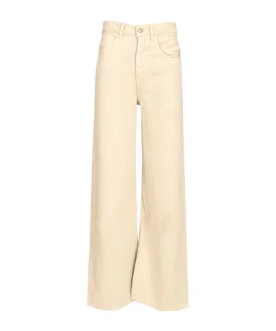 Icon Denim Poppy Wide-leg Jeans In Neutral