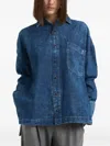 Icon Denim Rena Star-detail Shirt In Blue