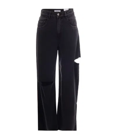 Icon Denim Ripped Jeans In Black