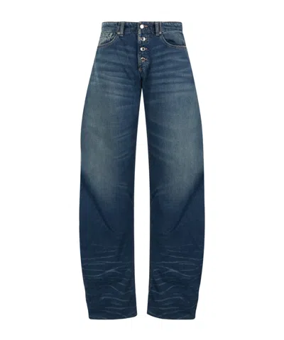 Icon Denim Riri Faded-effect Jeans In Blue