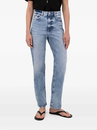 Icon Denim Rory Acid-wash Jeans In Blue