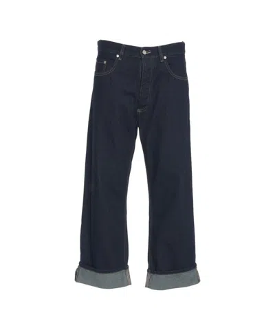 Icon Denim Ross Turn-up Cuff Jeans In Blue