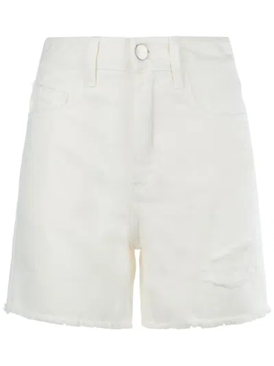 Icon Denim Sam X Denim Shorts In White