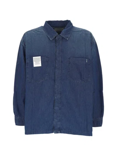 Icon Denim Seth Patch-pocket Denim Shirt In Blue