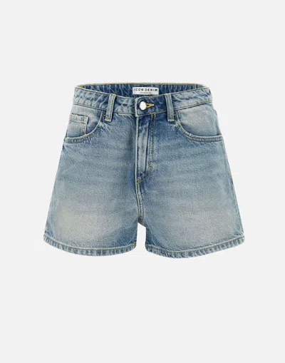Icon Denim Shorts In Blue