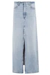 Icon Denim Woman Denim Skirt Blue Size 31 Cotton
