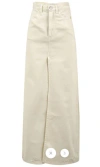 Icon Denim Skirts In White