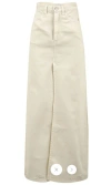 Icon Denim Skirts In White
