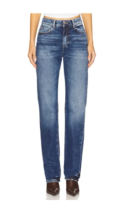 Icon Denim Skye Straight Leg Jeans In Blue