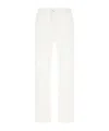 Icon Denim Star Embroidered Denim Trousers In White