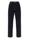 Icon Denim 'daddy Jean' Blue Jeans With Logo Detail On The Rear And Logo Patch On The Rear In Blue