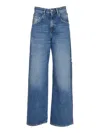 ICON DENIM STRAIGHT BUTTONED JEANS