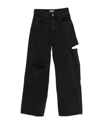 Icon Denim Straight Leg Jeans In Black