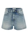 Icon Denim Denim Shorts With Belt Loops