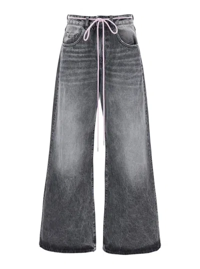 Icon Denim Wide Leg Jean - Medium Rise In Grey