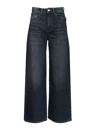 Icon Denim Wide Leg Jean - Medium Waist Jeans Blue In Multi