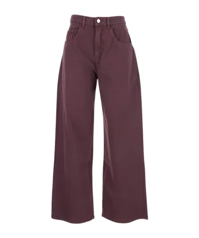 Icon Denim Wide Leg Jeans In Brown