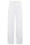 Icon Denim 'miki' White Jeans With Patch And Welt Pockets In White