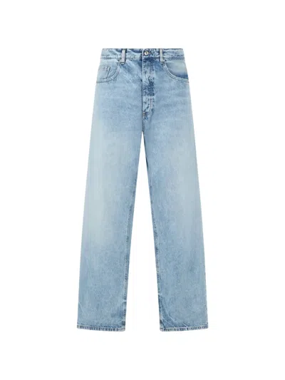 Icon Denim Will Acid-wash Wide-leg Jeans In Blue