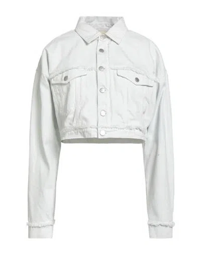 Icon Denim Woman Denim Outerwear Sky Blue Size S Cotton