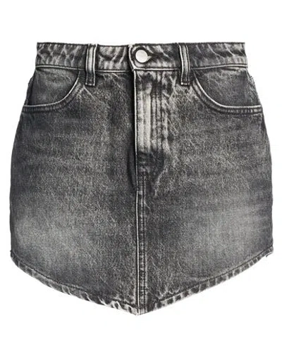 Icon Denim Woman Denim Skirt Black Size 29 Cotton