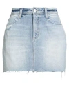 Icon Denim Woman Denim Skirt Blue Size 28 Cotton In Blue