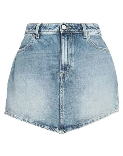 Icon Denim Woman Denim Skirt Blue Size 31 Cotton