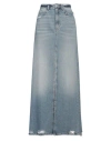 Icon Denim Woman Denim Skirt Blue Size 31 Cotton In Blue