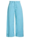 Icon Denim Woman Jeans Azure Size 28 Cotton In Blue