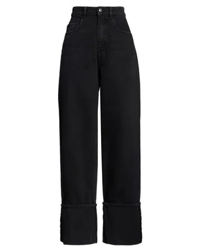 Icon Denim Woman Jeans Black Size 25 Cotton