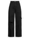 Icon Denim Woman Jeans Black Size 32 Cotton In Black