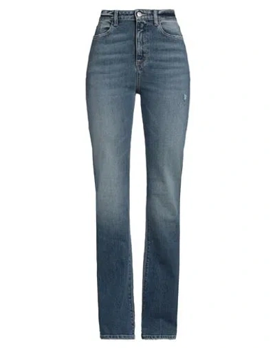 Icon Denim Woman Jeans Blue Size 32 Cotton, Elastane