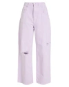Icon Denim Woman Jeans Lilac Size 27 Cotton In Purple