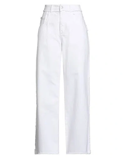 Icon Denim Woman Jeans White Size 27 Cotton