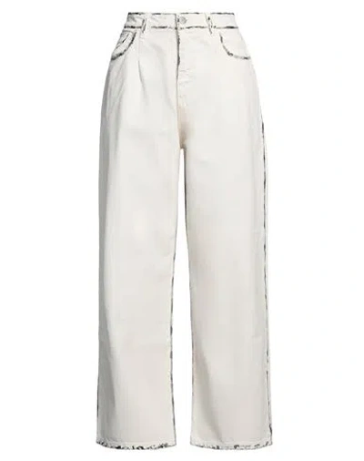 Icon Denim Woman Jeans White Size 28 Cotton